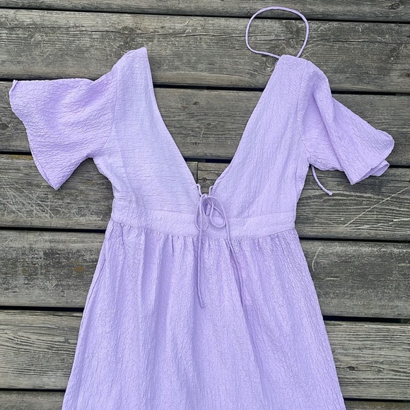 NWT Brave Soul London Lilac Open Back Tiered Dress - Picture 6 of 11